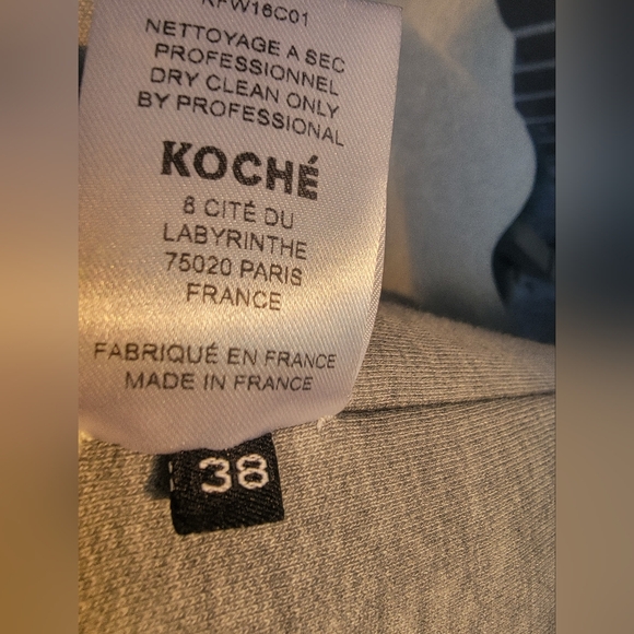 Koche Color Block Feather Hooded Jacket - Picture 9 of 10